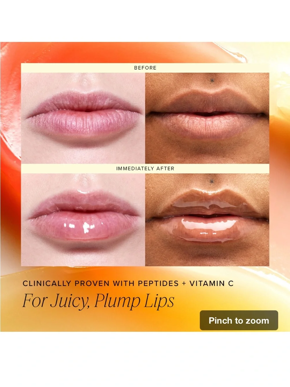 ❗️Farmacy Lip Smoothie Honey Vanilla Sheer Glossy Lip Balm NWT